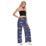 New England Patriots Zubaz All-Over Print Women's Side Slit Snap Button Trousers - Image 4