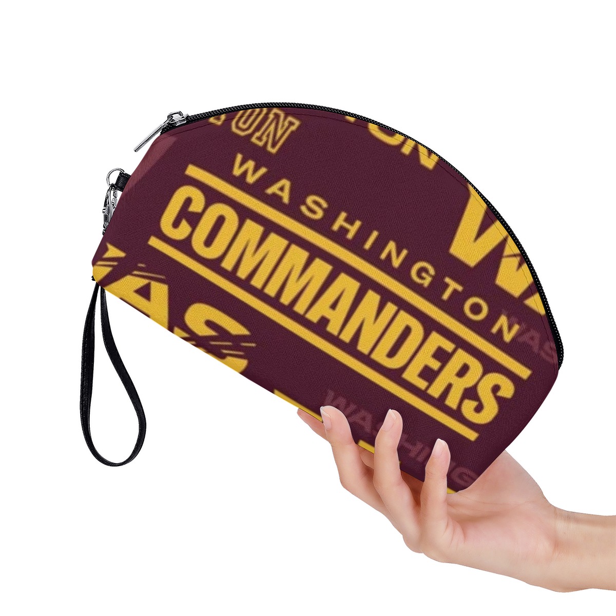 Washington Commanders Curved Cosmetic Bags