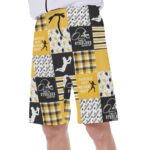 Pittsburgh Steelers Zubaz All-Over Print Men's Beach Shorts With Side Pocket