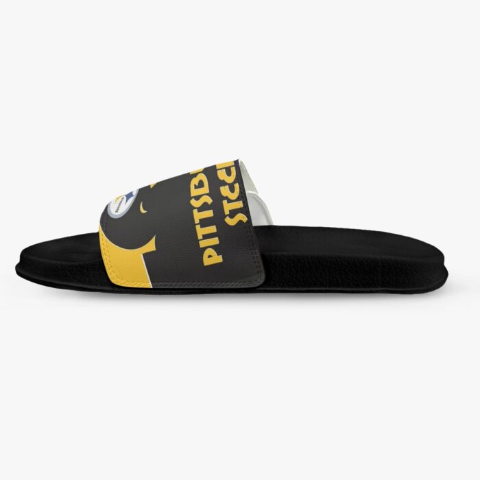 Pittsburgh Steelers Zubaz Men's Velcro Slippers - Image 3