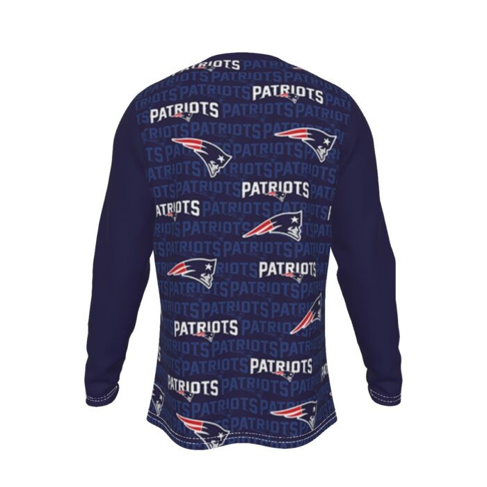New England Patriots Zubaz All-Over Print Men's Long Sleeve T-Shirt - Image 2