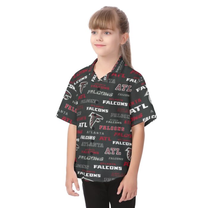 Atlanta Falcons  Kid's Hawaiian Vacation Shirt - Image 3