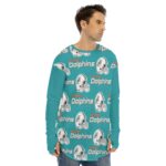 Miami Dolphins Zubaz All-Over Print Men's Fingerless Long Sleeve T-shirt - Image 4