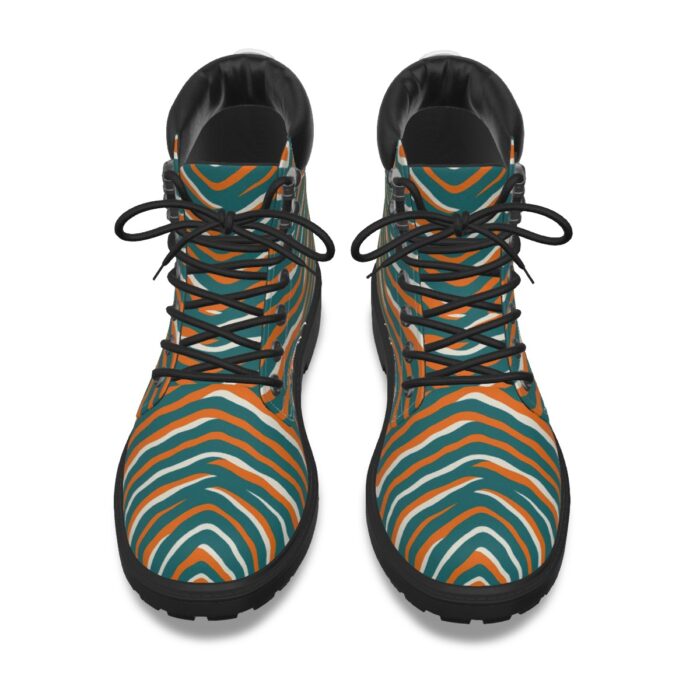 Miami Dolphins Zubaz All-Over Print Men's Short Boots - Image 3