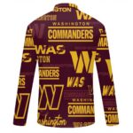 Washington Commanders Women's Quarter Zip Sport Shirt With  Long Sleeve - Image 3