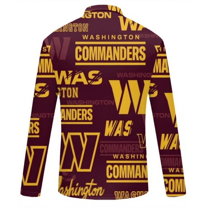 Washington Commanders Women's Quarter Zip Sport Shirt With  Long Sleeve - Image 3