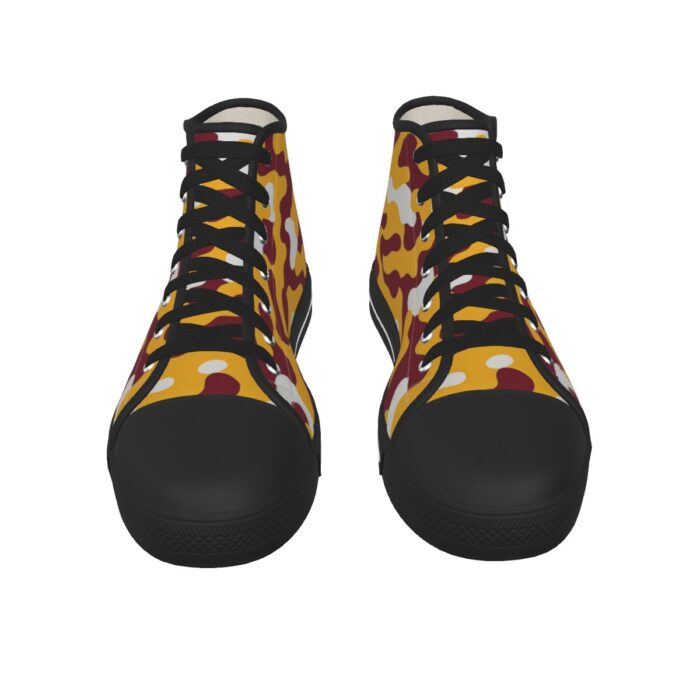 Washington Commanders Camo Black Sole Canvas Shoes - Image 3