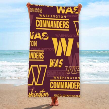 Washington Commanders Adult Beach towel Vertical Style