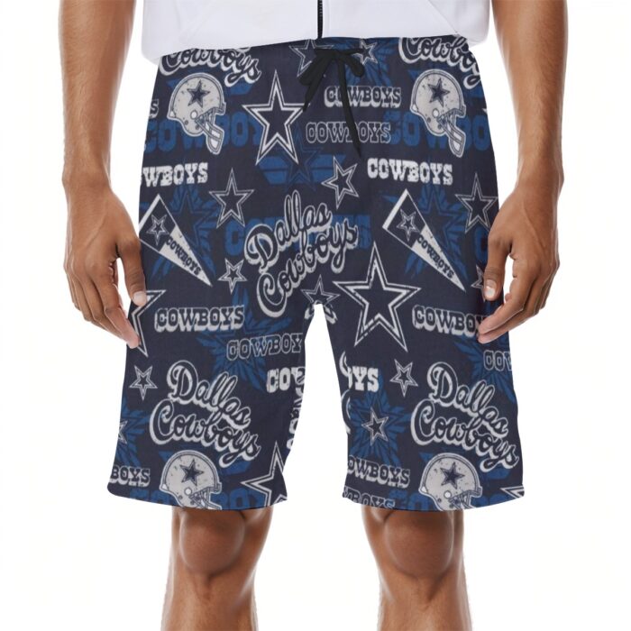 Dallas Cowboys Zubaz All-Over Print Men's Beach Shorts - Image 4