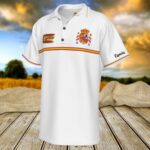 Camiseta polo con escudo y bandera de España – Estilo elegante y orgullo nacional - Image 3