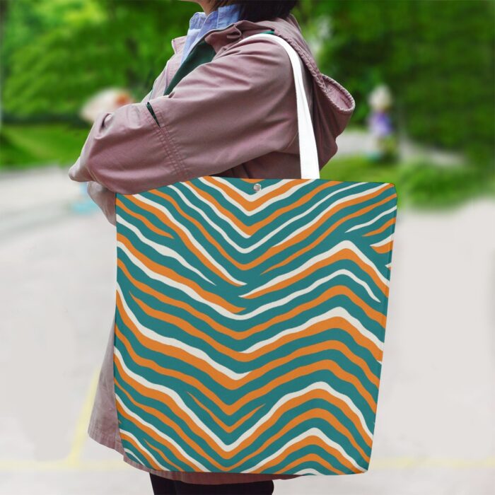 Miami Dolphins Zubaz Canvas Bag With Shoulder Strap - Image 2