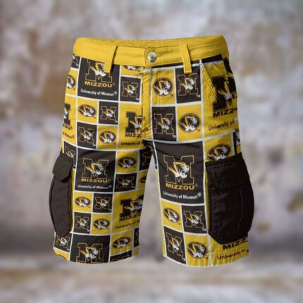Missouri - Tigers University yellow black Cargo Shorts