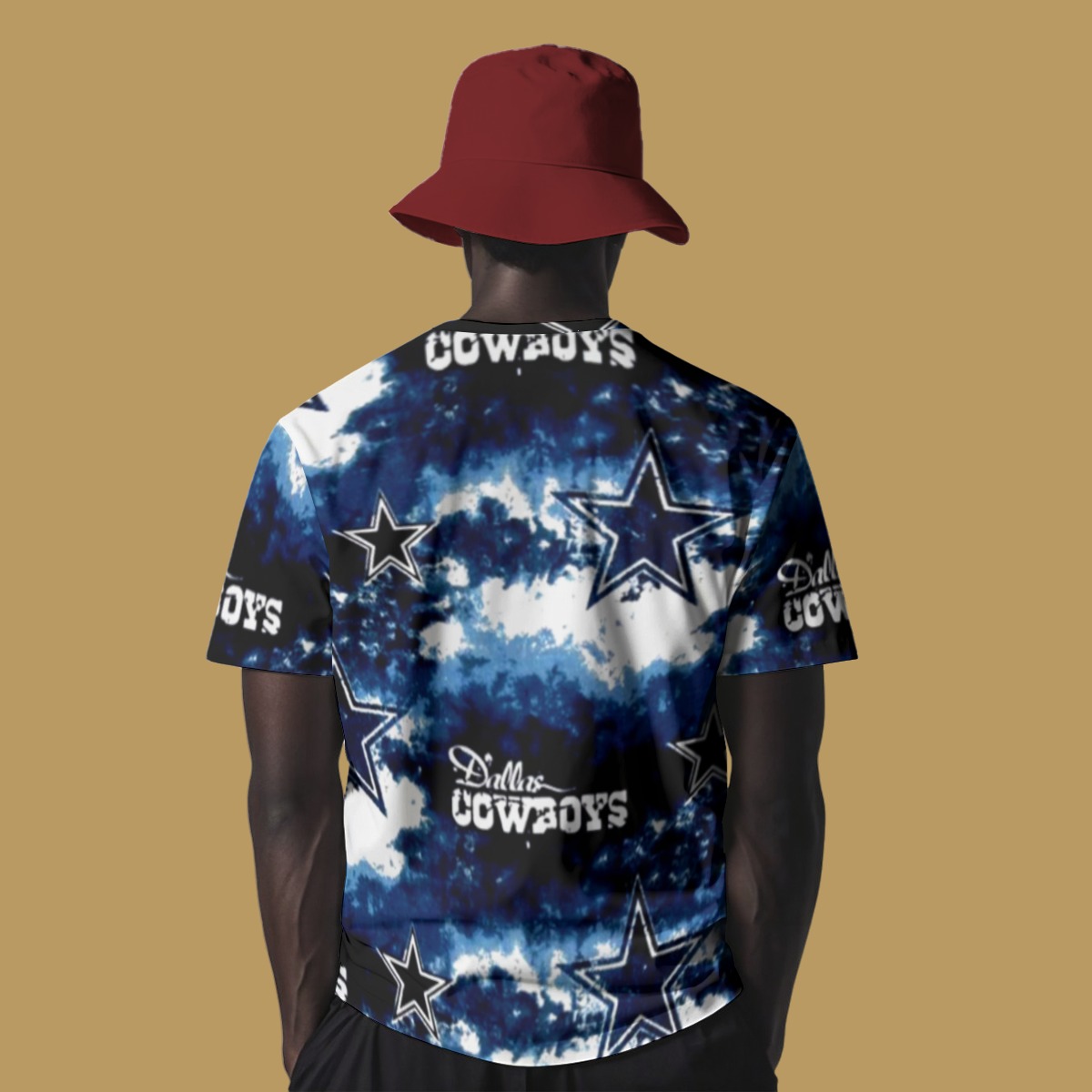 Dallas Cowboys Zubaz All-Over Print Men's O-Neck T-Shirt