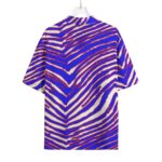 Buffalo Bills Zubaz All-Over Print Men's Hawaiian Rayon Shirt | 115GSM Rayon - Image 3