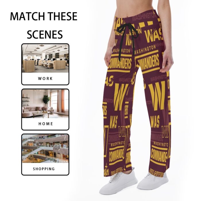 Washington Commanders Women's High-waisted Straight-leg Trousers - Image 5
