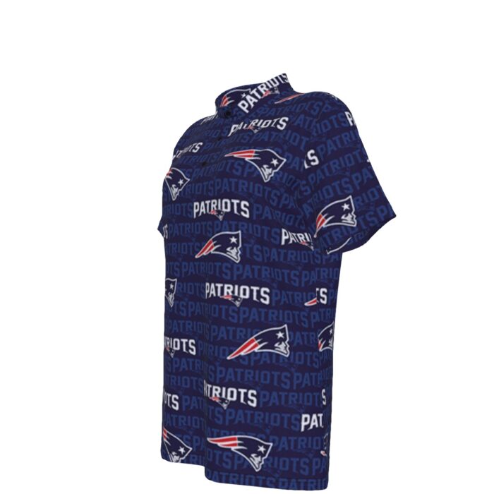 New England Patriots Zubaz All-Over Print Women's Polo Shirt - Image 1