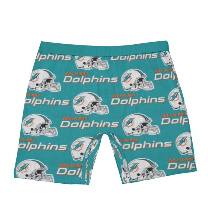 Miami Dolphins Zubaz All-Over Print Men's Long Boxer Briefs - Image 1