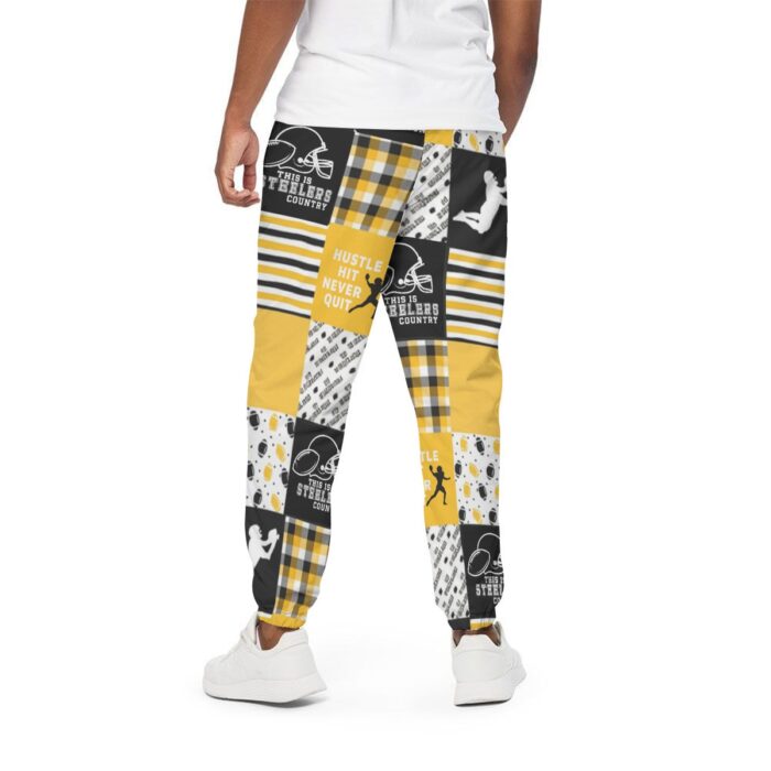 Pittsburgh Steelers Zubaz All-Over Print Unisex Pants | 310GSM Cotton - Image 3