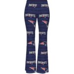 New England Patriots Zubaz All-Over Print Women's Skinny Flare Pants