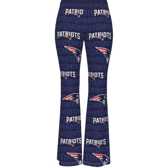 New England Patriots Zubaz All-Over Print Women's Skinny Flare Pants - Image 1