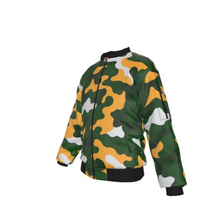 Green Bay Packers All-Over Print Men's Bomber Jacket With Sleeve Pocket