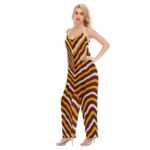 Washington Commanders Zubaz Women's Loose Cami Jumpsuit - Image 3