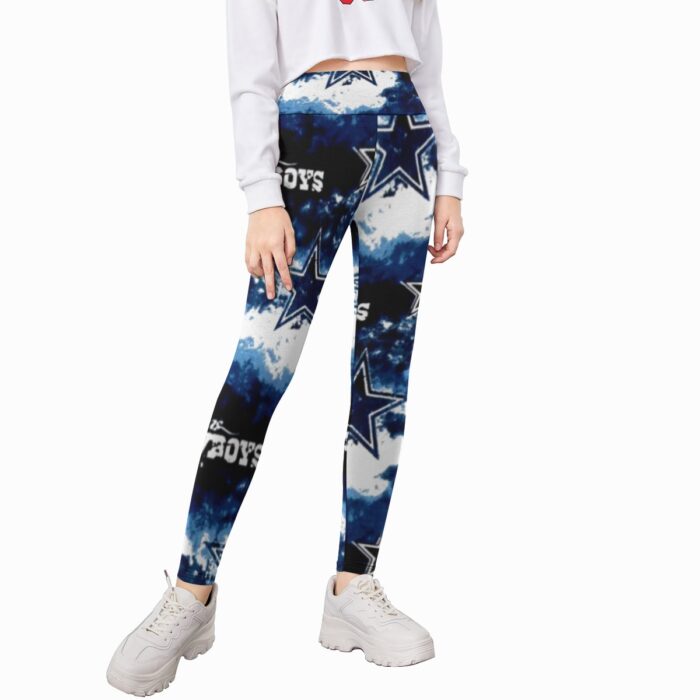 Dallas Cowboys Zubaz All-Over Print Kid's Leggings - Image 3