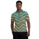 Miami Dolphins Zubaz All-Over Print Men's Polo Collar Jersey