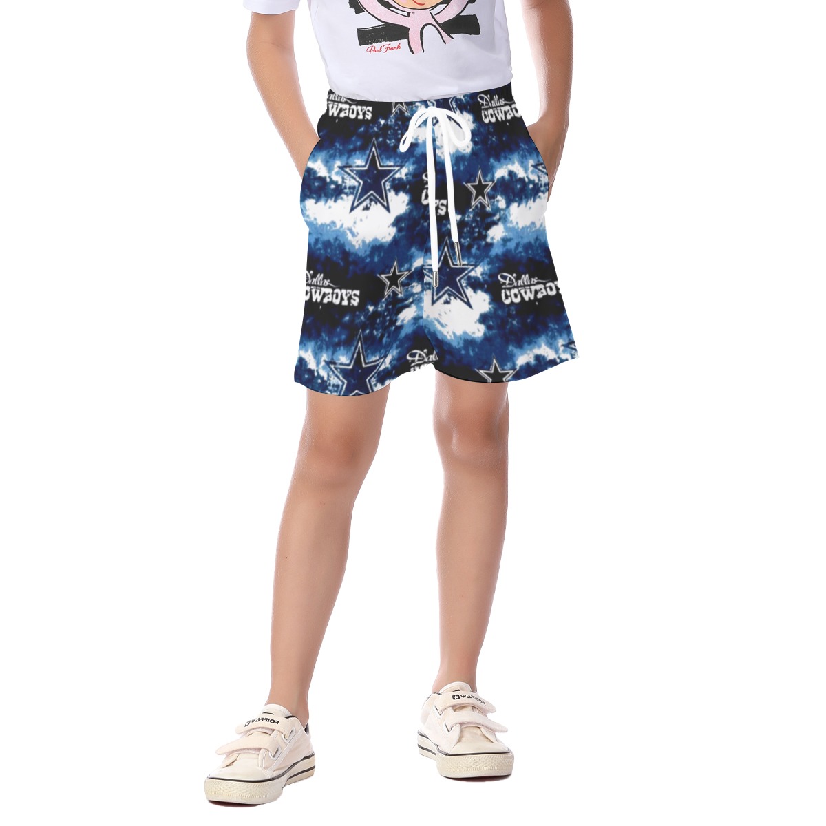 Dallas Cowboys Zubaz All-Over Print Kid's Beach Shorts - Image 4
