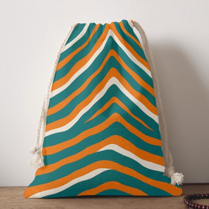 Miami Dolphins Zubaz Double-Side Printing Christmas Bag - Image 4