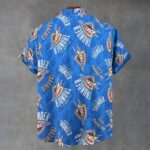 Oklahoma City Thunder Men's Stand Collar Shirt|110GSM Imitation Flax - Image 2