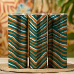 Miami Dolphins Zubaz Skinny Tumbler Stainless Steel with Lids 20OZ - Image 6