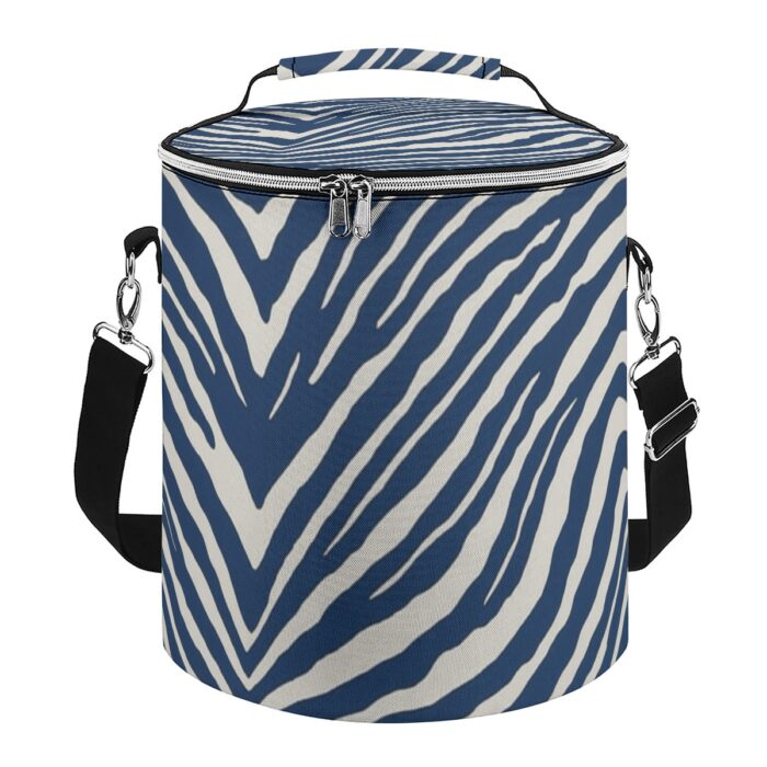 Dallas Cowboys Zubaz Insulated Cylinder Cooler Bag - Image 4