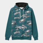 Philadelphia Eagles Zubaz All-Over Print Men's Pullover Hoodie