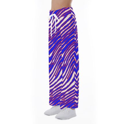 Buffalo Bills Zubaz All-Over Print Women's High-waisted Straight-leg Trousers