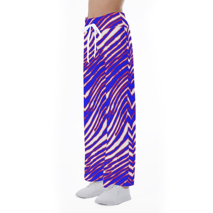Buffalo Bills Zubaz All-Over Print Women's High-waisted Straight-leg Trousers - Image 1