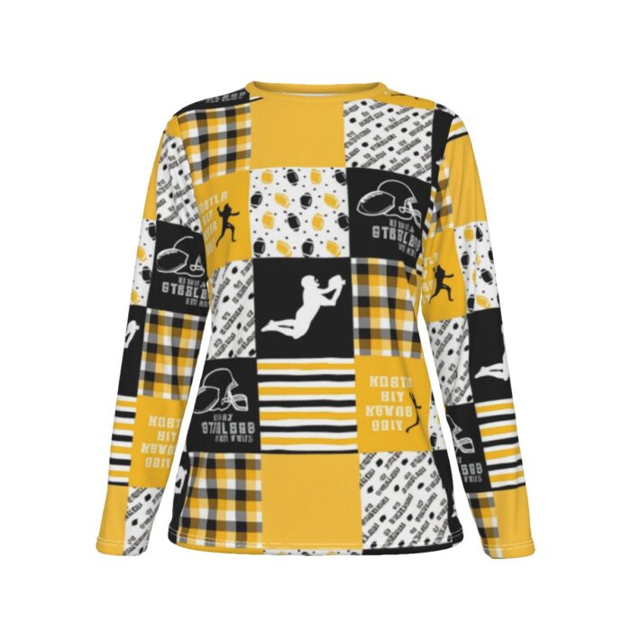 Pittsburgh Steelers Zubaz All-Over Print Women's Oversized T-shirt | 190GSM Cotton - Image 4