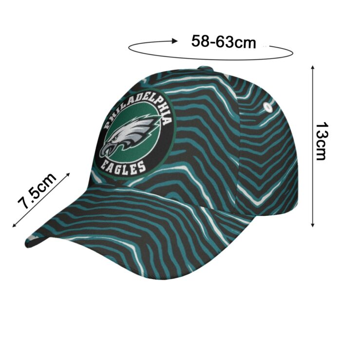 Philadelphia Eagles Zubaz All-Over Print Peaked Cap - Image 4