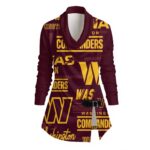 Washington Commanders Women's Draped Long Sleeve Top