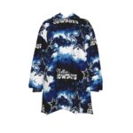 Dallas Cowboys Zubaz All-Over Print Women's Sherpa Fleece Hoodie Blanket - Image 3