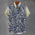 Minnesota Timberwolves Men's Stand Collar Shirt|110GSM Imitation Flax