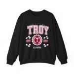 Vintage Troy Alabama AL Athletic Sports Design varsity pullover sweater  Crewneck Sweatshirt