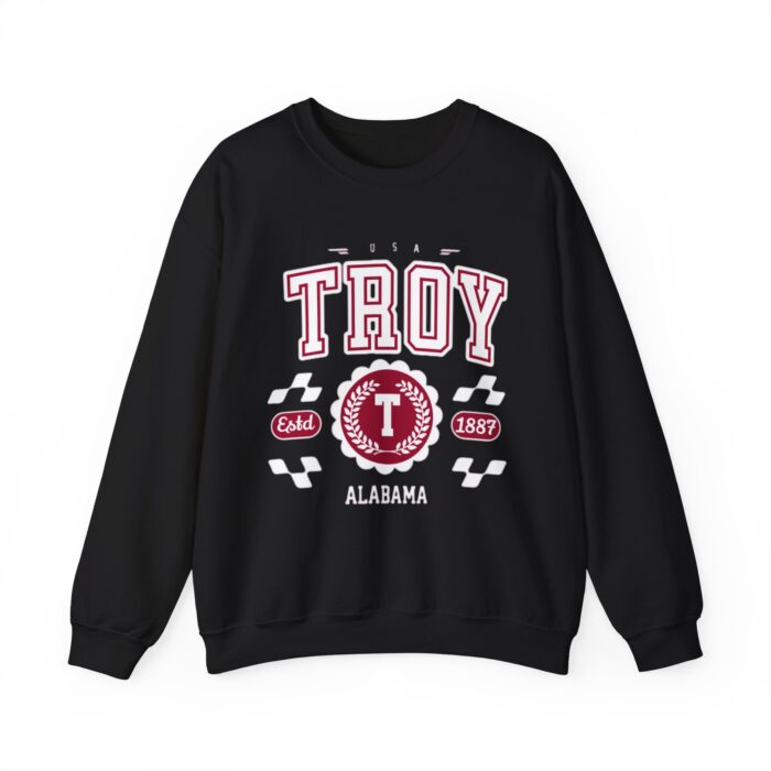 Vintage Troy Alabama AL Athletic Sports Design varsity pullover sweater  Crewneck Sweatshirt - Image 1