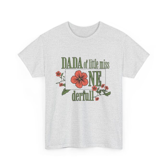 Dada of Miss Onederful  Birthday T-Shirt – Cute Daisy Flower Design for Dads - Image 7