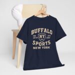 Buffalo NY Sports Tee | Unisex Heavy Cotton T-Shirt for Sports Fans, Gift for New Yorkers, Casual Wear, Team Spirit Wear