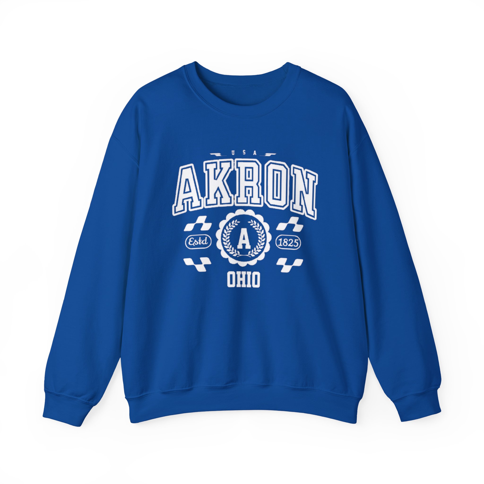 Akron Ohio athletic Vintage and Retro Style Crewneck Sweatshirt - Image 13