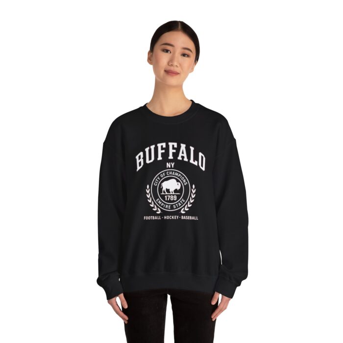 Buffalo New York football hockey baseball Sports Crewneck Sweatshirt | Cozy Hoodie for Gamers, Perfect Gift for Sports Fans, Casual Wear, Team Spirit Apparel - Image 8