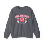 Vintage College Park Maryland Athletic Sports Design varsity sweater Crewneck Sweatshirt - Image 13