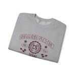 College Station Texas Sweatshirt - Unisex Vintage Athletic Crewneck sweater or hoodie - Image 11