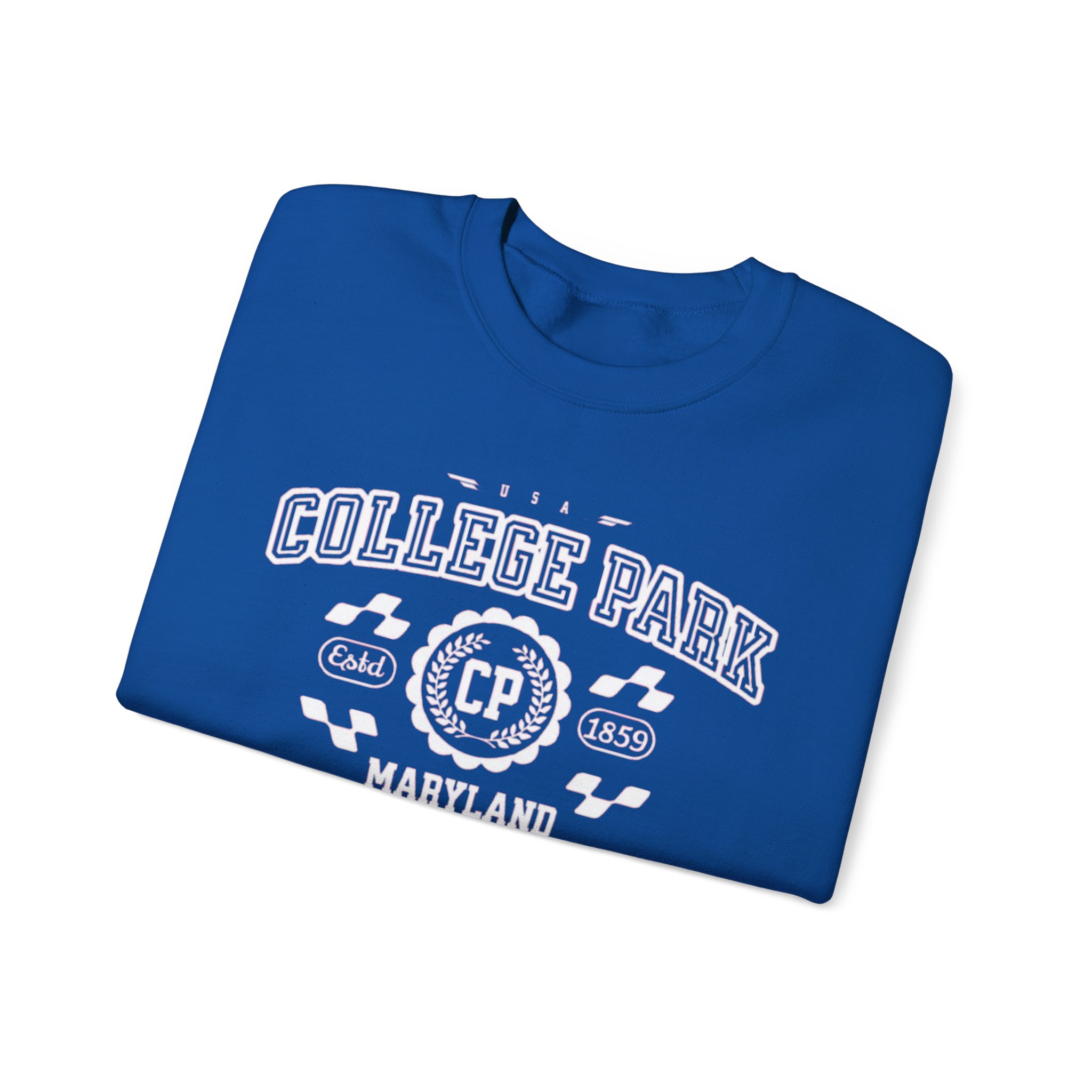 College Park Maryland MD Vintage Athletic Sports Sweatshirt - Unisex Crewneck - Image 11
